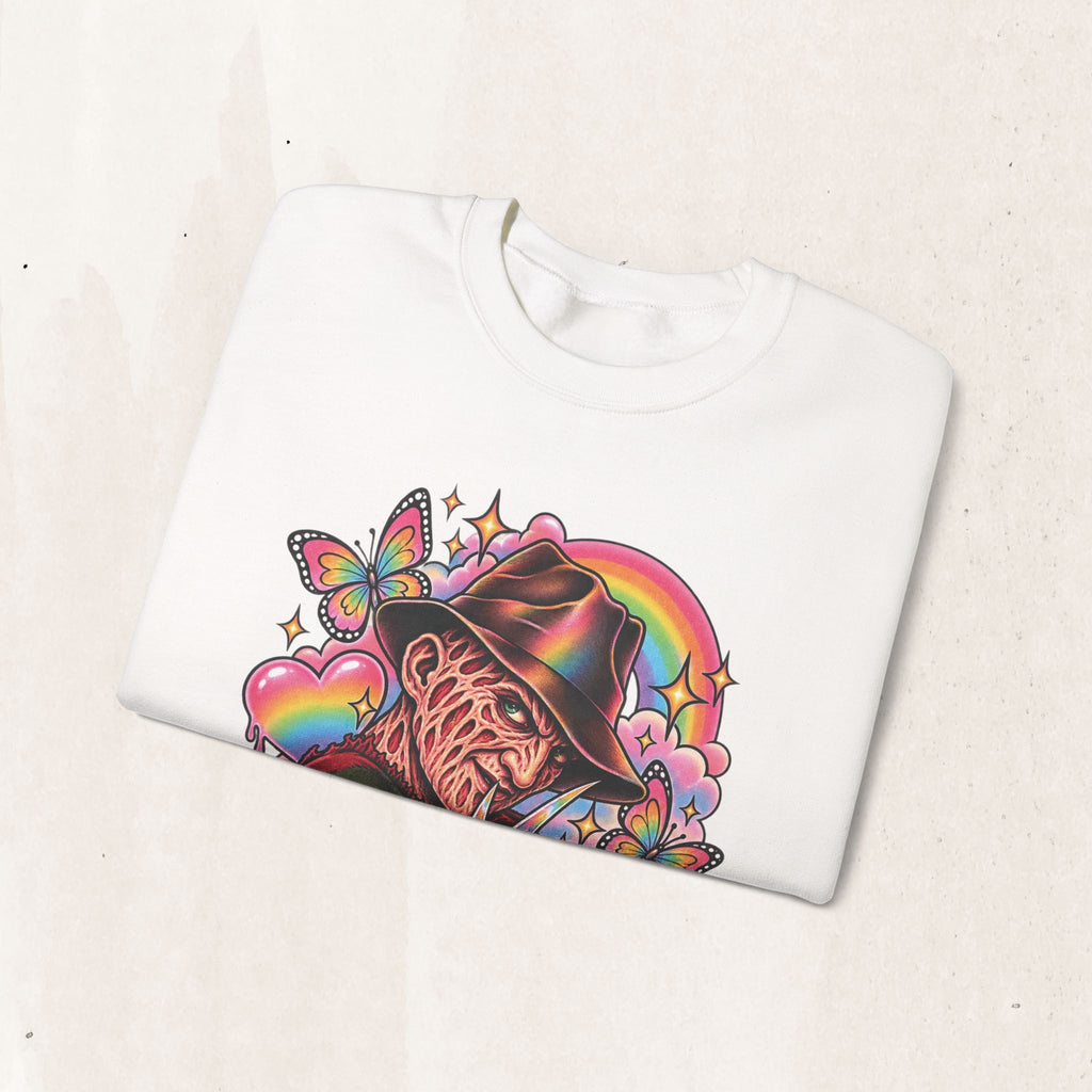 Freddy Krueger Rainbow Crewneck Sweatshirt