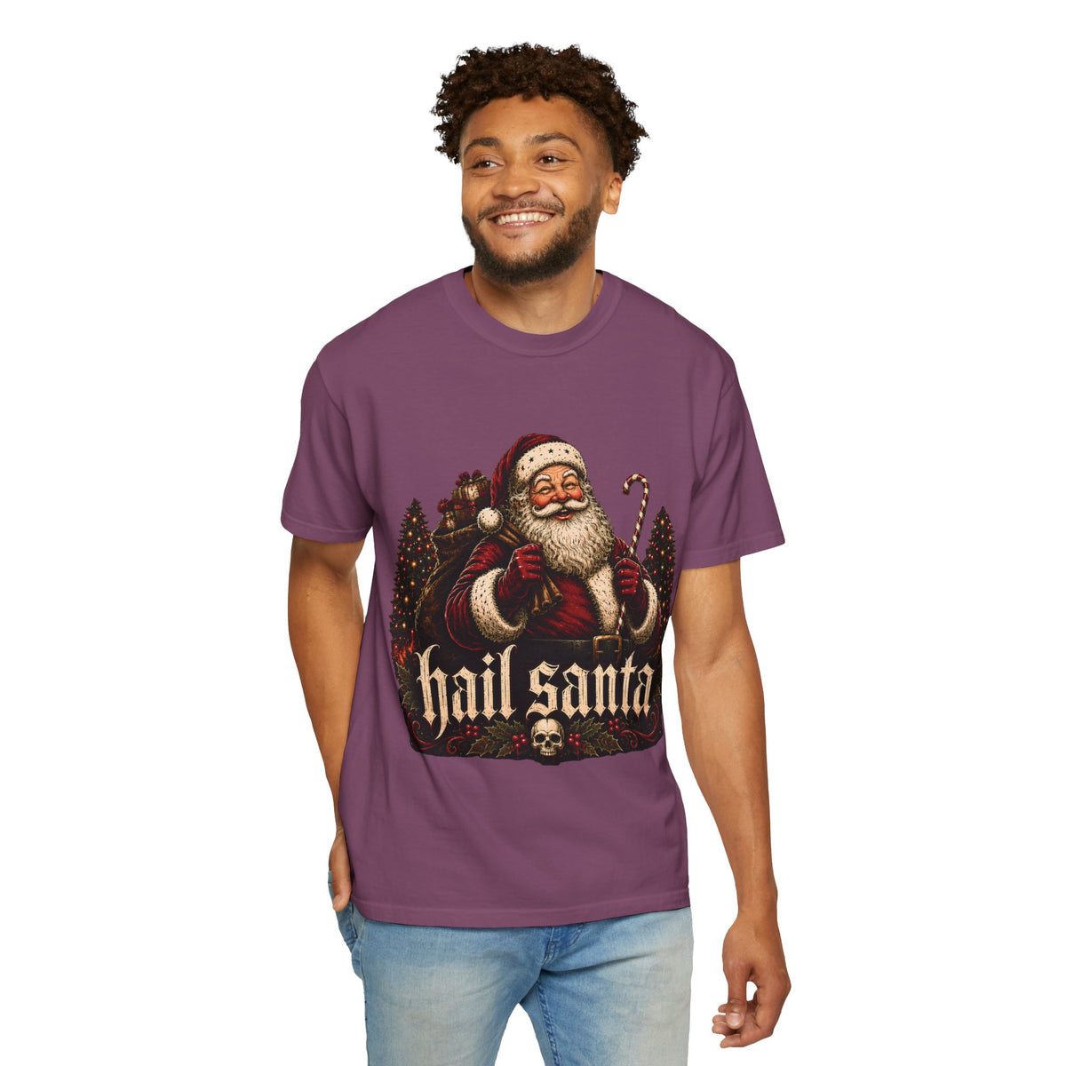 Hail Santa Vintage Graphic Tee