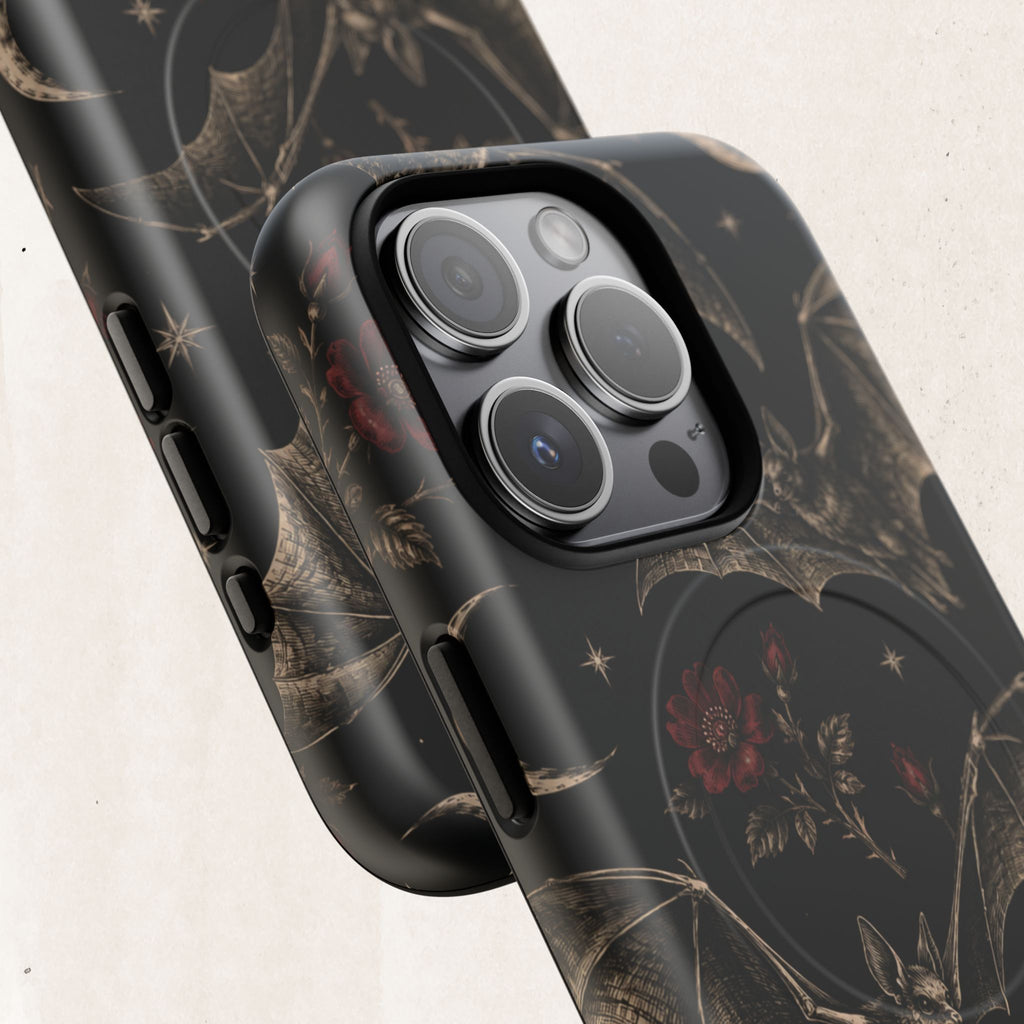 Gothic Bat & Moon Tough Magnetic Phone Case