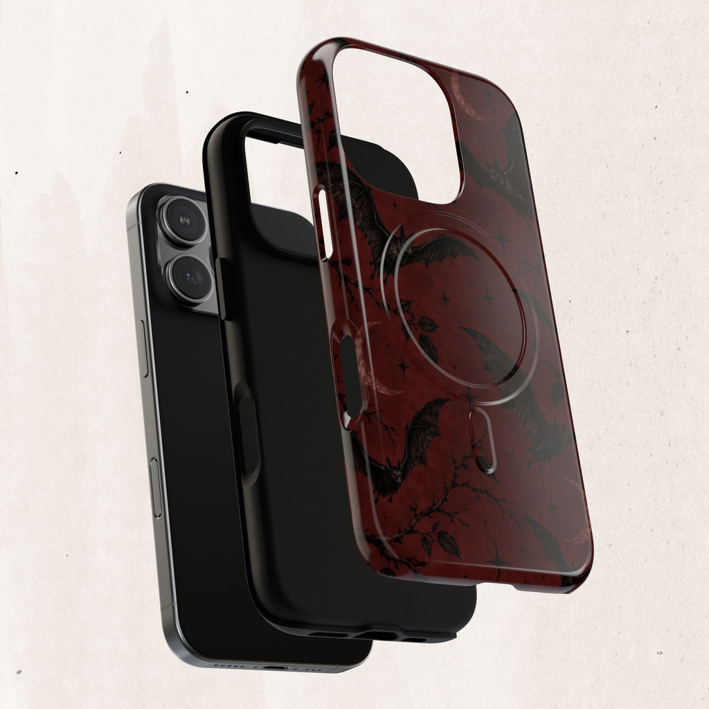 Gothic Bat Moon Magnetic Phone Case