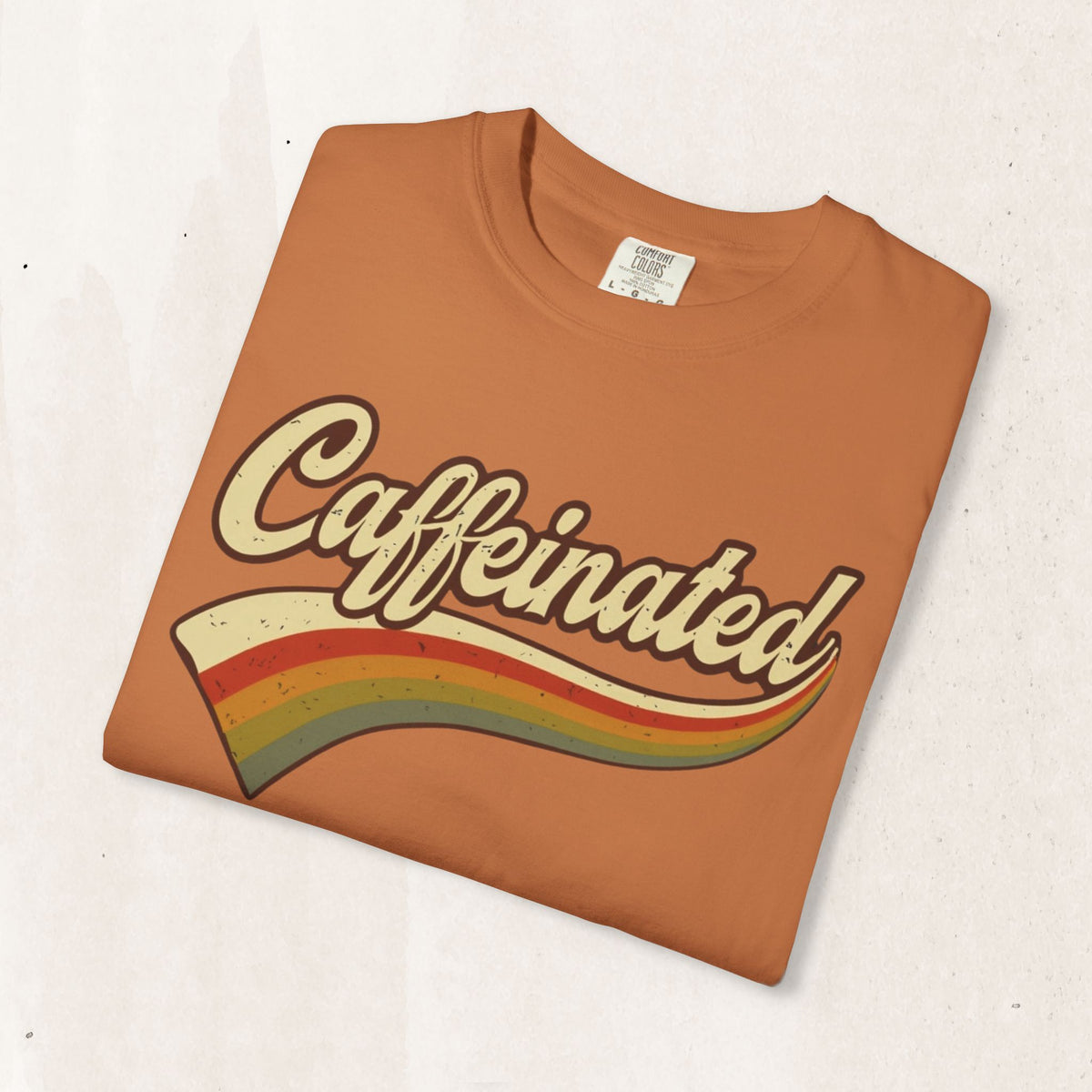 Caffeinated Retro Stripe Tee
