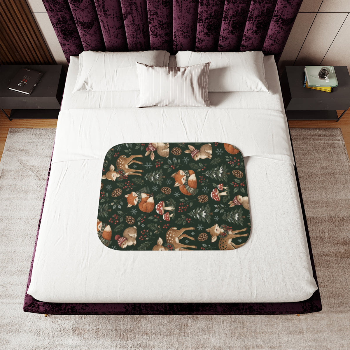 Woodland Winter Sherpa Blanket