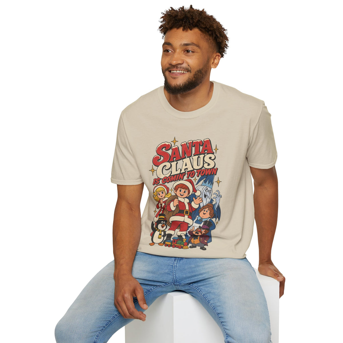 Santa Claus Is Comin' To Town Christmas Tee