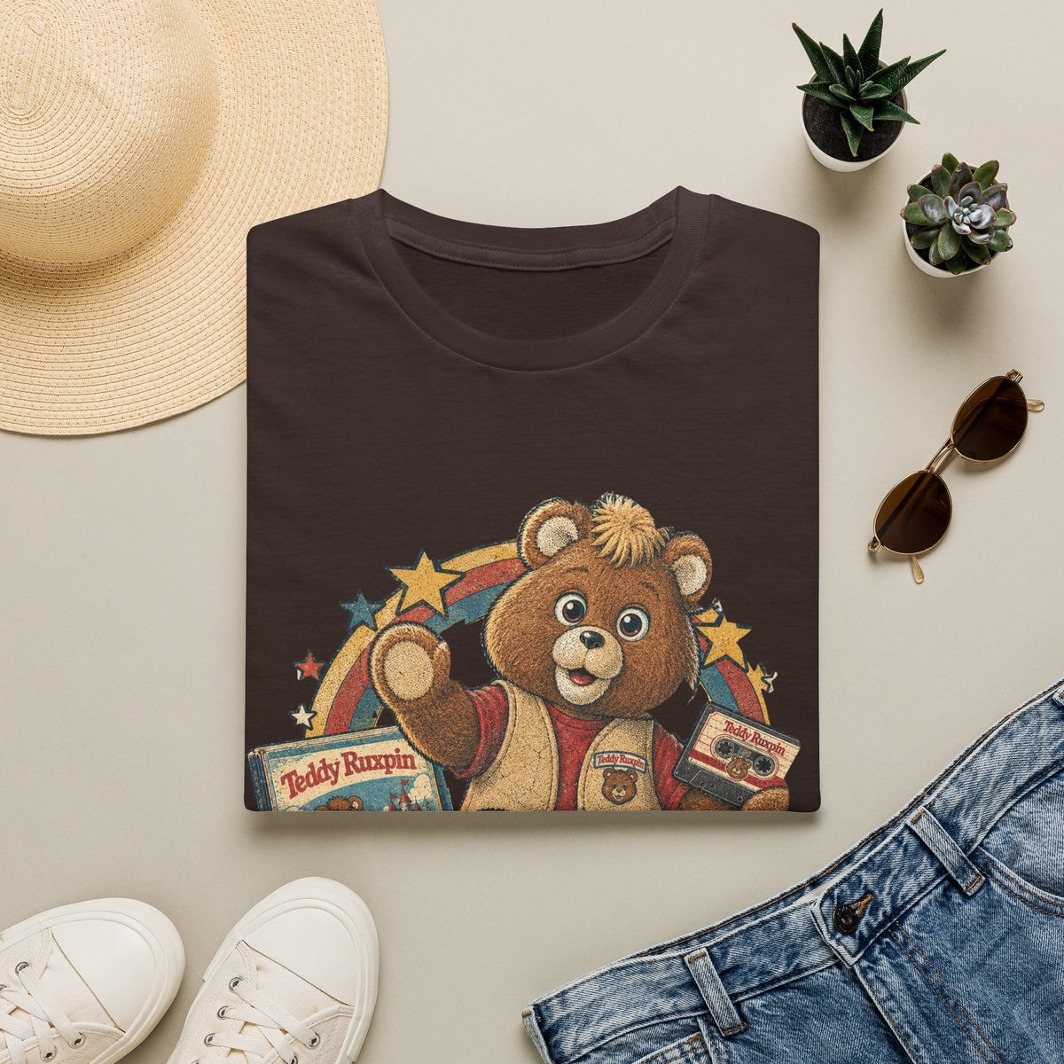 Teddy Ruxpin Graphic Tee in Charcoal, alternate view