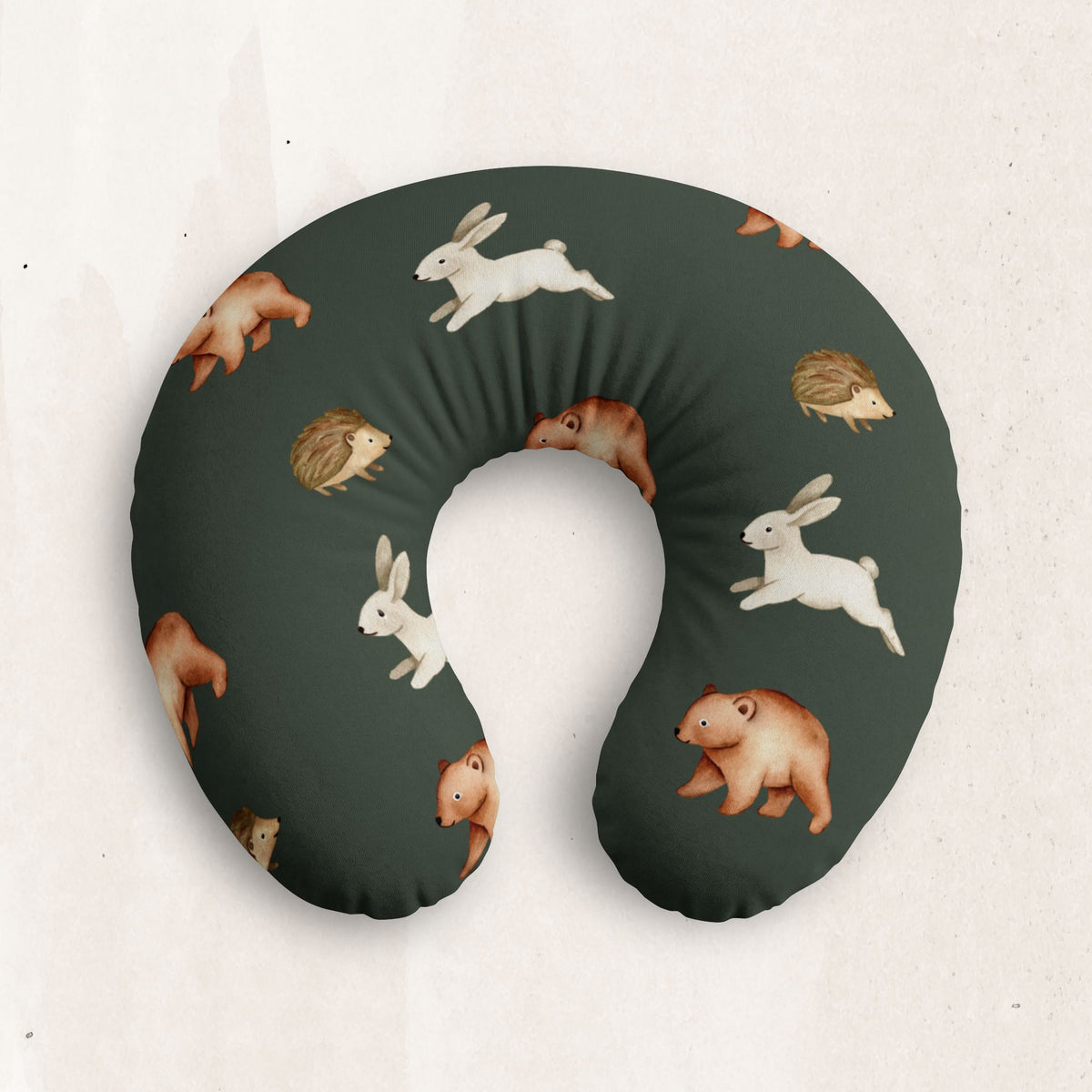 Woodland Winter Nursing Pillow Cover