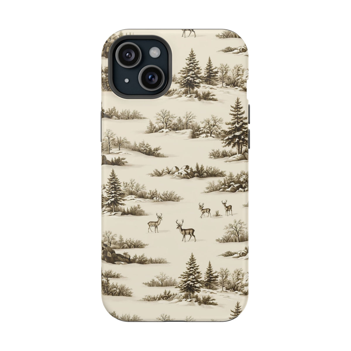 Deer & Pine Woodland Magnetic Phone Case, alternate view