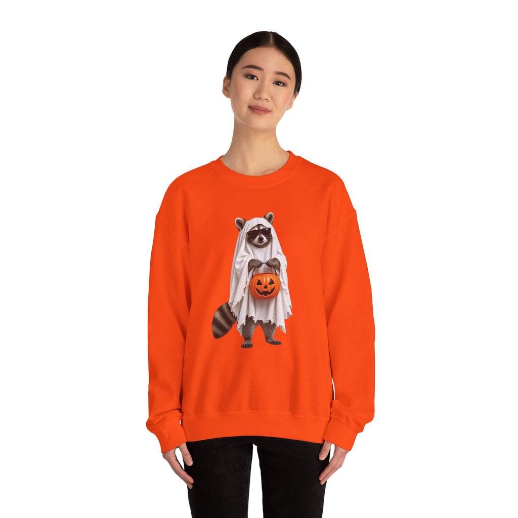 Halloween Raccoon Crewneck Sweatshirt
