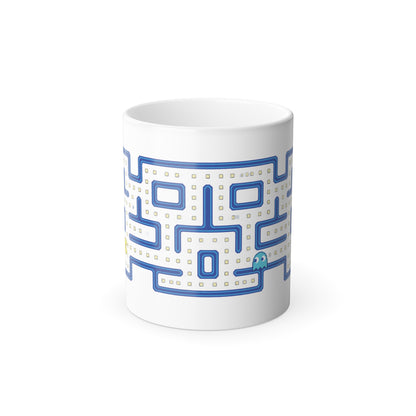 Pac-Man Maze Color-Changing Mug