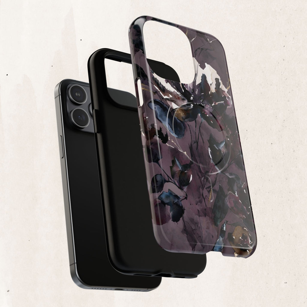 Floral Noir Magnetic Phone Case