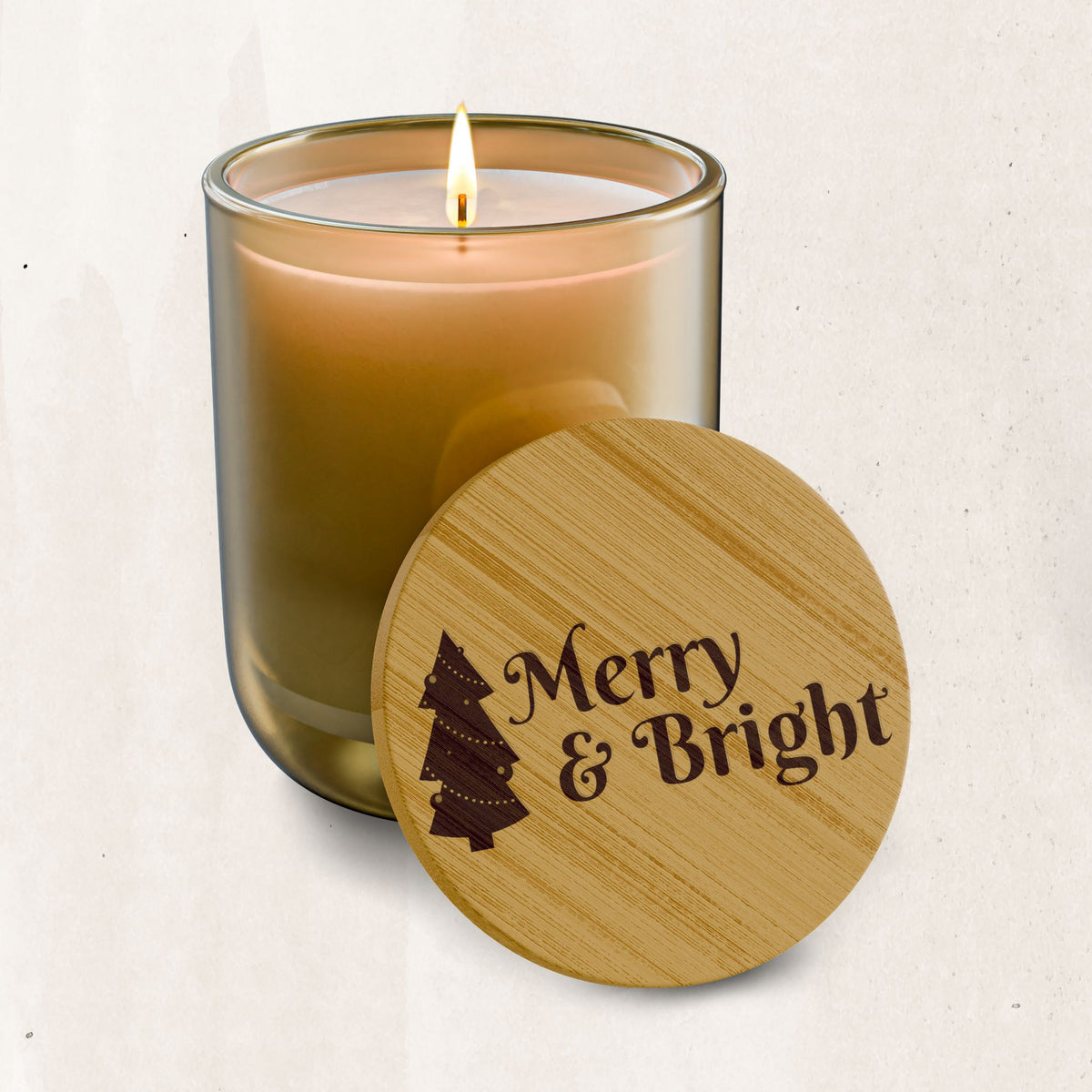 Merry & Bright Engraved Soy Candle (14 oz)