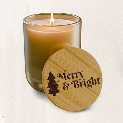 Merry & Bright Engraved Soy Candle (14 oz)