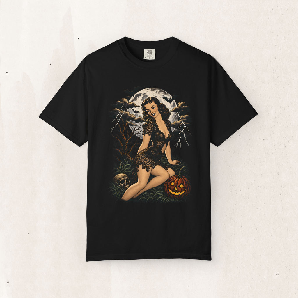 Vintage Pin-Up Witch Tee