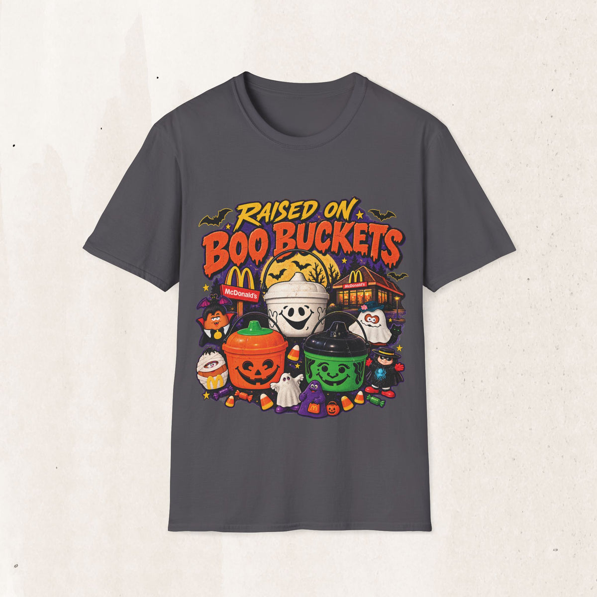 Halloween "Raised on Boo Buckets" Tee