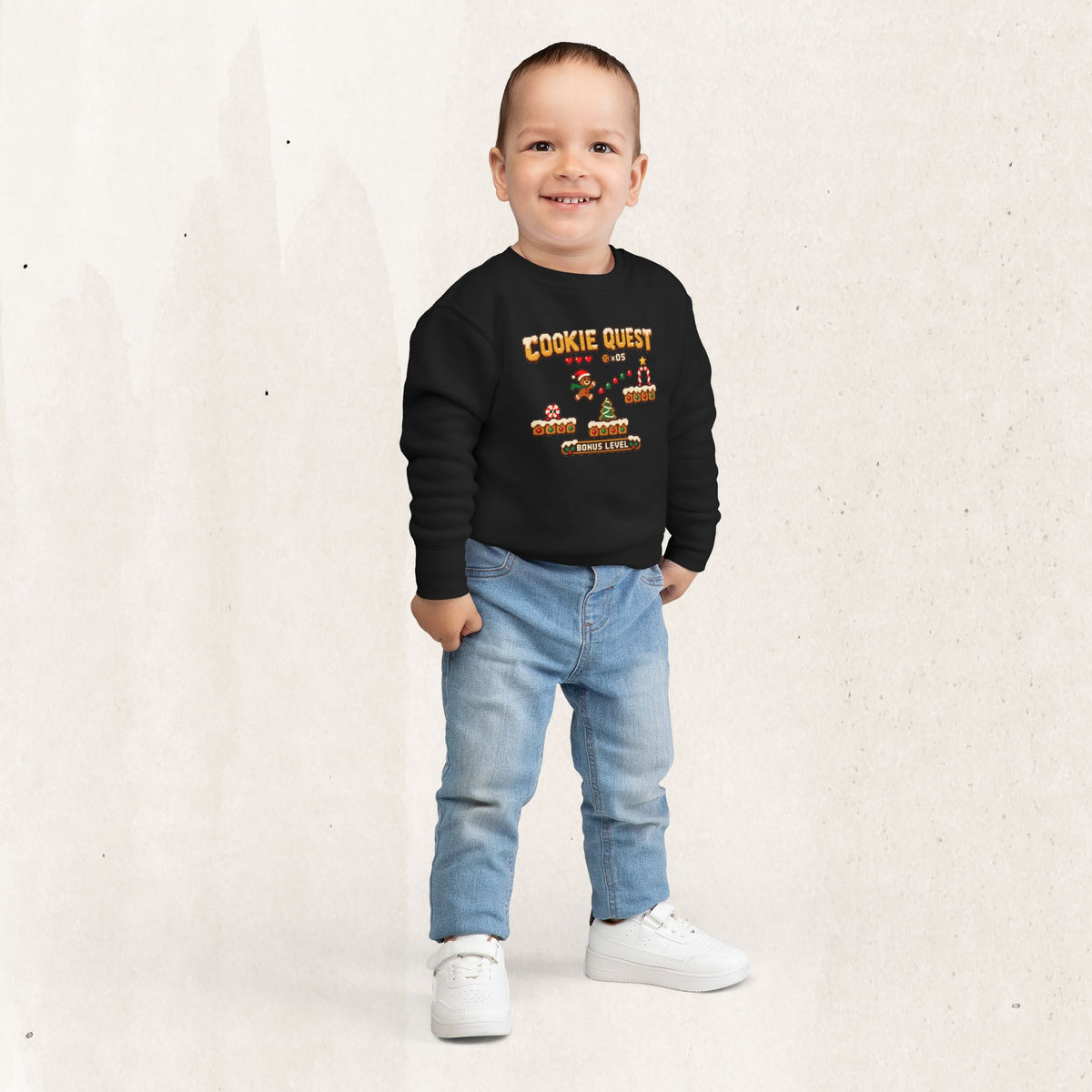 Christmas Cookie Quest Toddler Sweatshirt