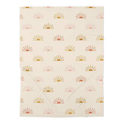 Boho Sunrise Baby Swaddle Blanket