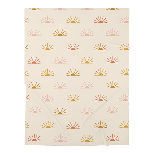 Boho Sunrise Baby Swaddle Blanket