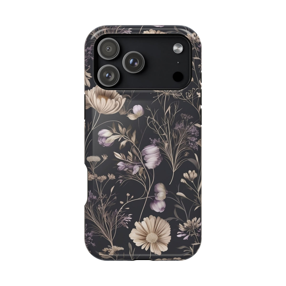 Dark Floral Magnetic Phone Case, alternate view