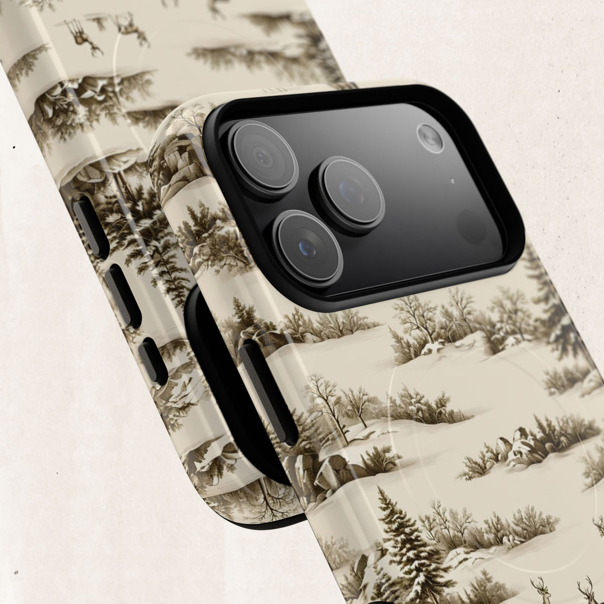 Deer & Pine Woodland Tough Magnetic Phone Case