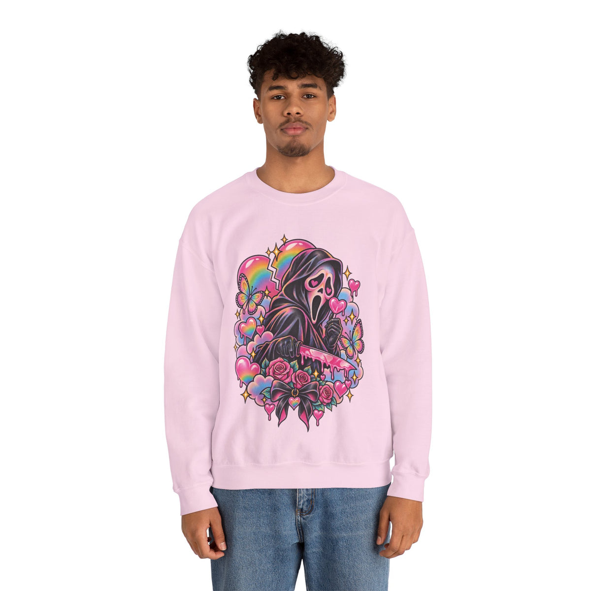 Ghostface Rainbow Crewneck Sweatshirt