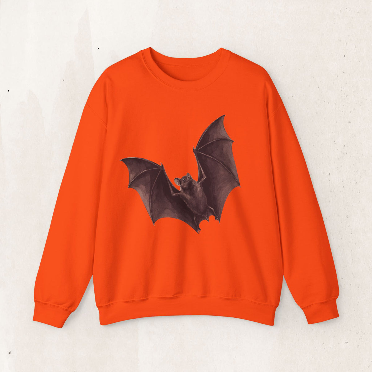 Flying Bat Graphic Crewneck Sweatshirt