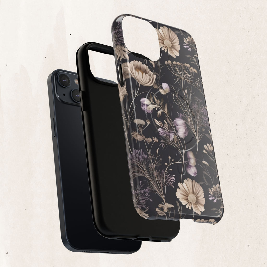 Floral Noir Tough Magnetic Phone Case