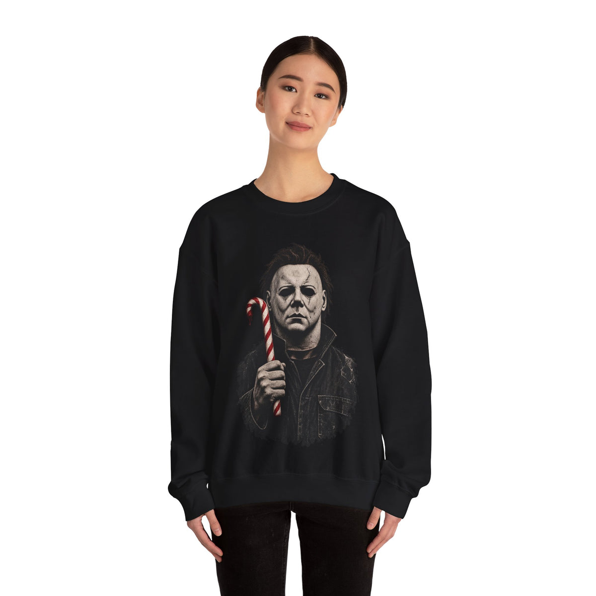 Michael Myers Candycane Crewneck Sweatshirt