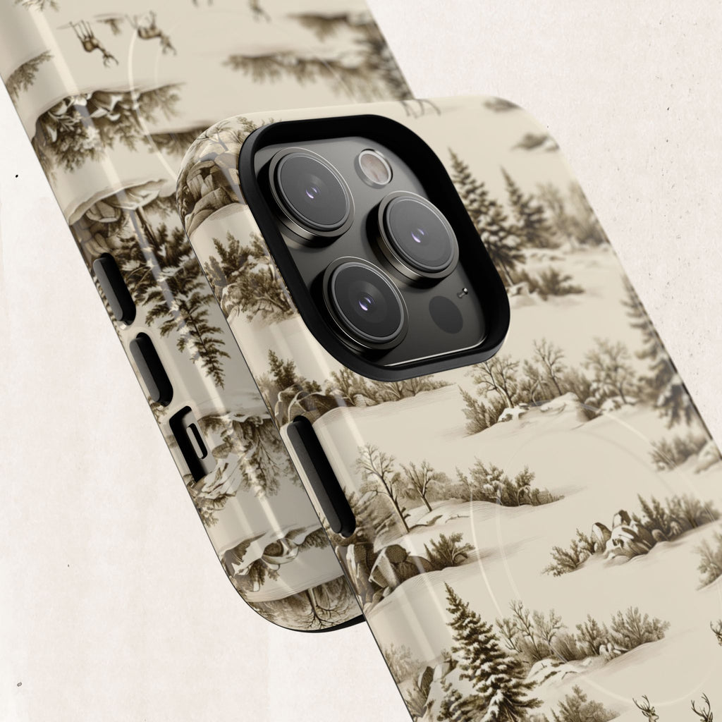 Deer & Pine Woodland Tough Magnetic Phone Case