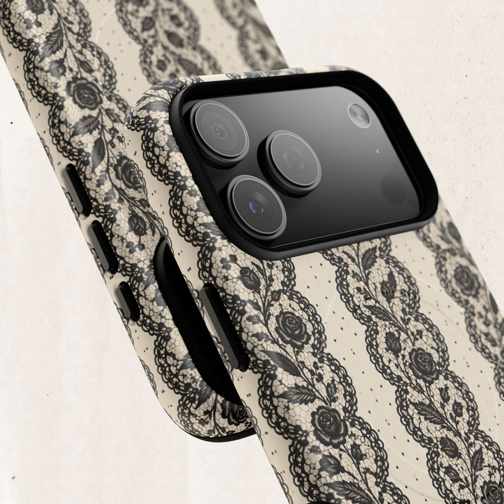 Lace Stripes Magnetic Phone Case