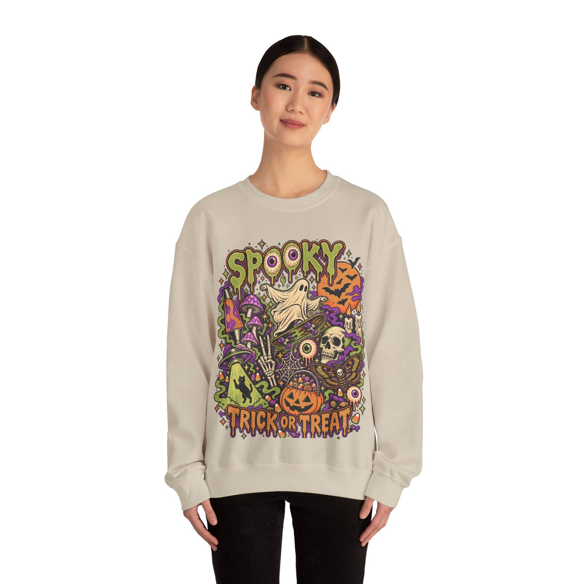 Halloween Spooky Trick or Treat Sweatshirt