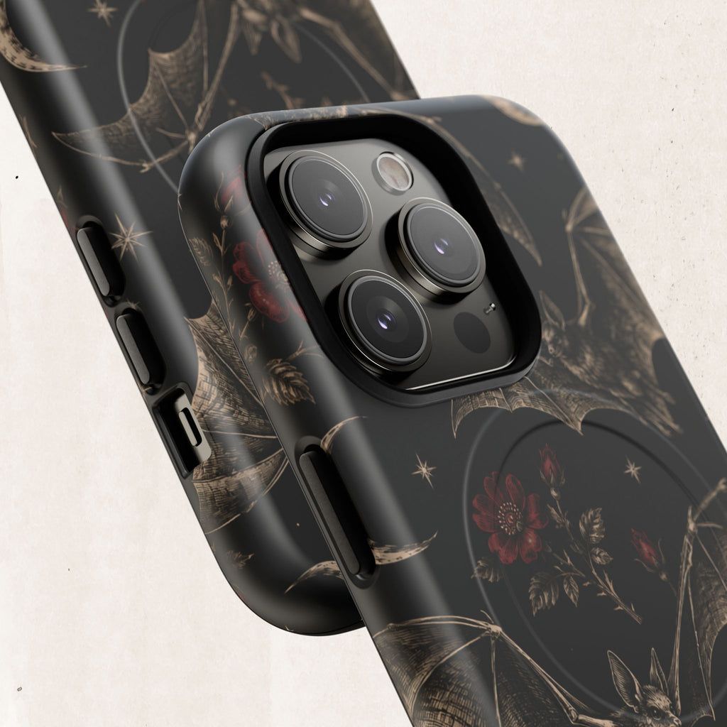 Gothic Bat & Moon Tough Magnetic Phone Case