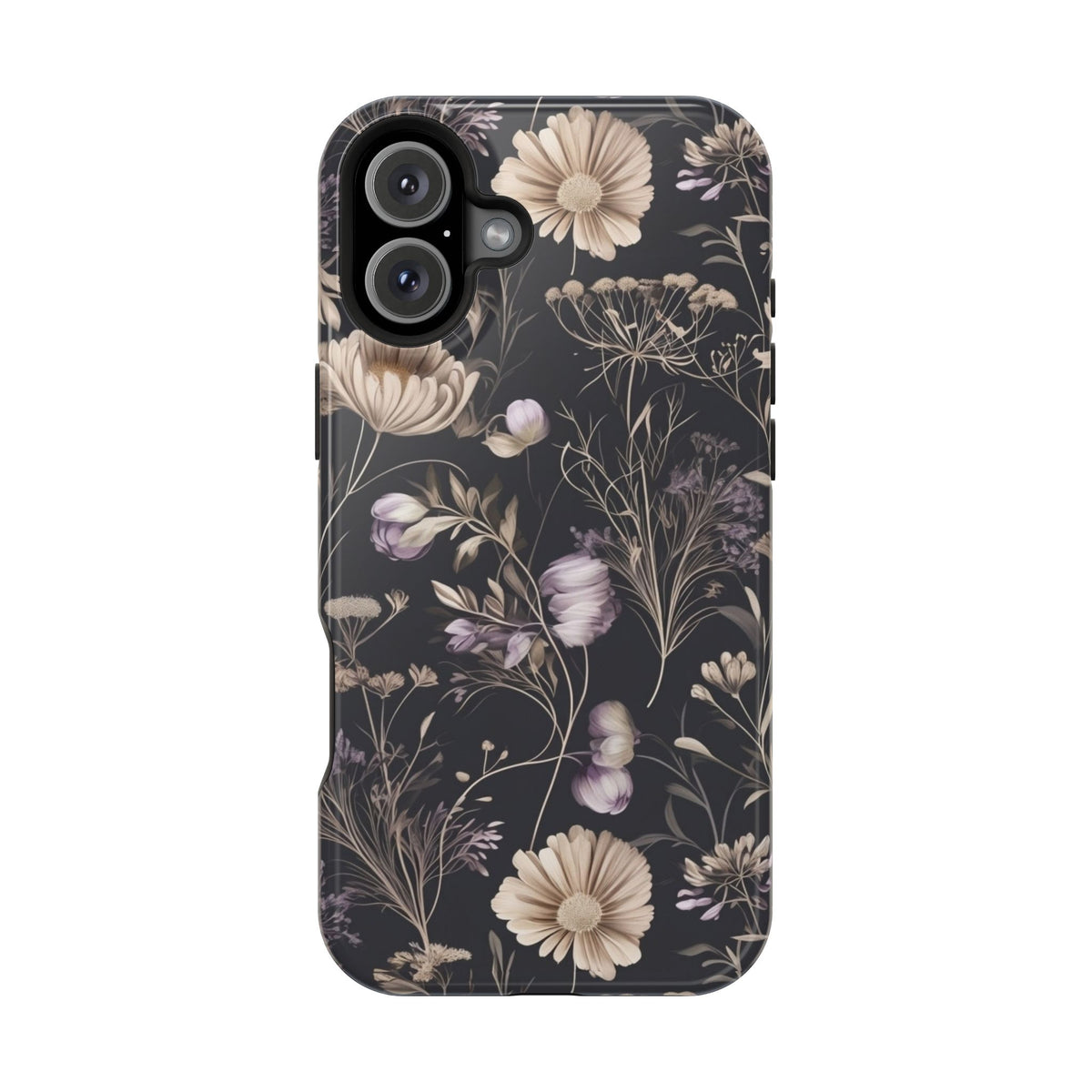 Dark Floral Magnetic Phone Case, alternate view