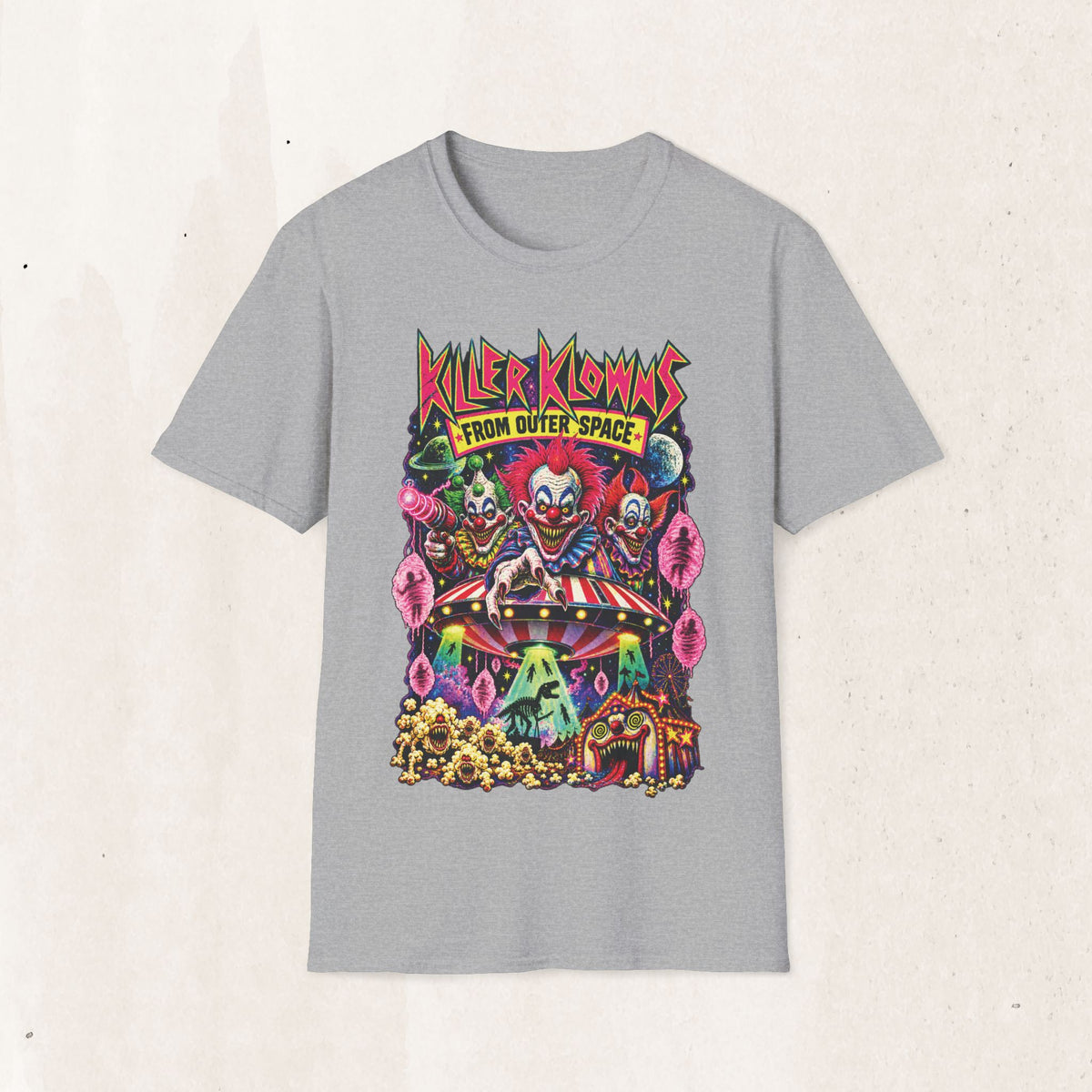 Killer Klowns From Outer Space T-Shirt — Retro Horror Clown Graphic Tee