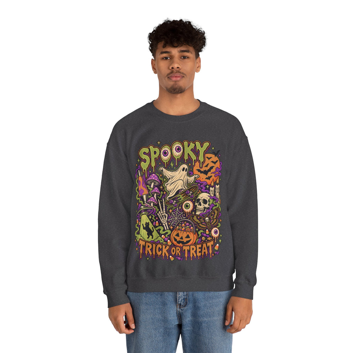 Halloween Spooky Trick or Treat Sweatshirt