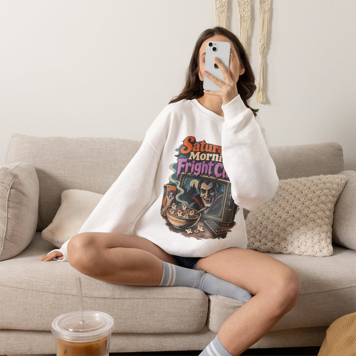Saturday Morning Fright Club Crewneck Sweatshirt