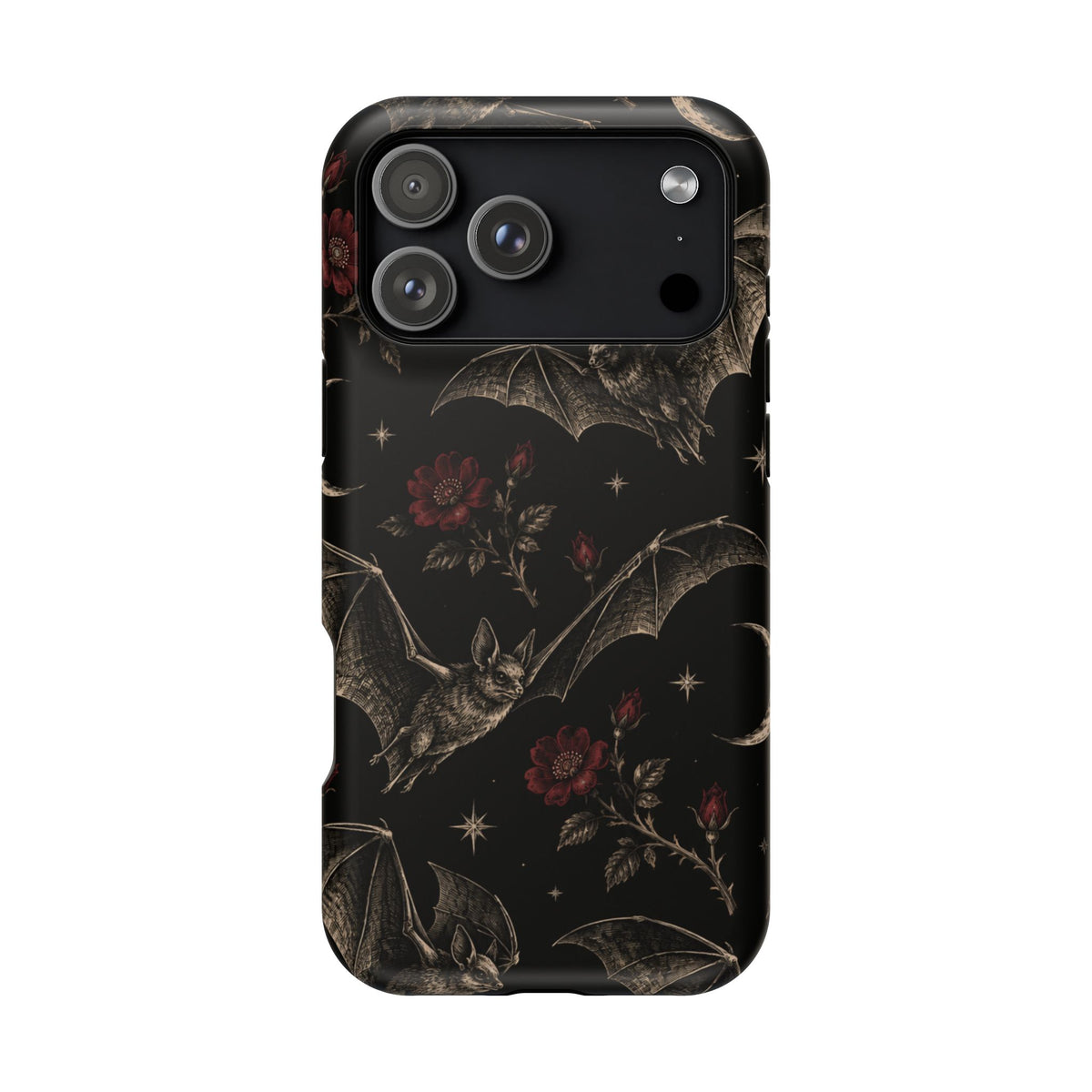 Gothic Bat & Moon Magnetic Phone Case, alternate view