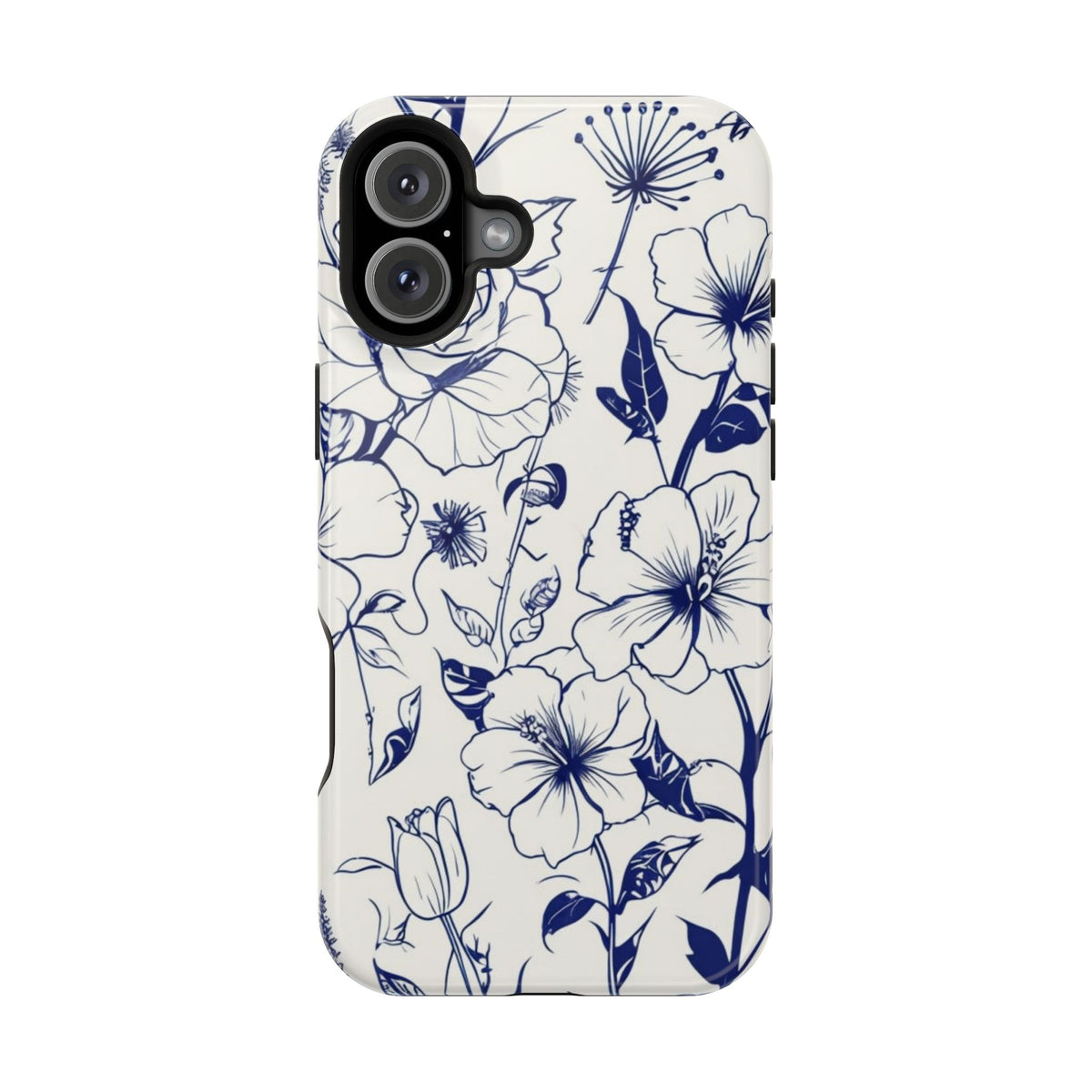 Floral Sketch Magnetic Phone Case, alternate view