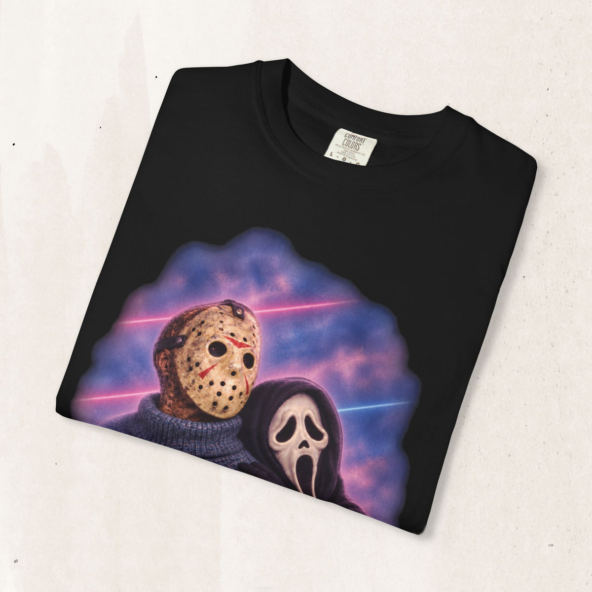 Jason Vorhees & Ghostface 80's Portrait Tee