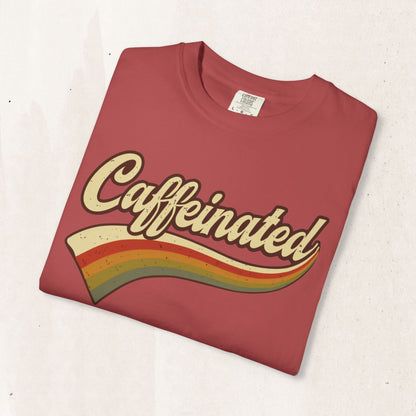 Caffeinated Retro Stripe Tee