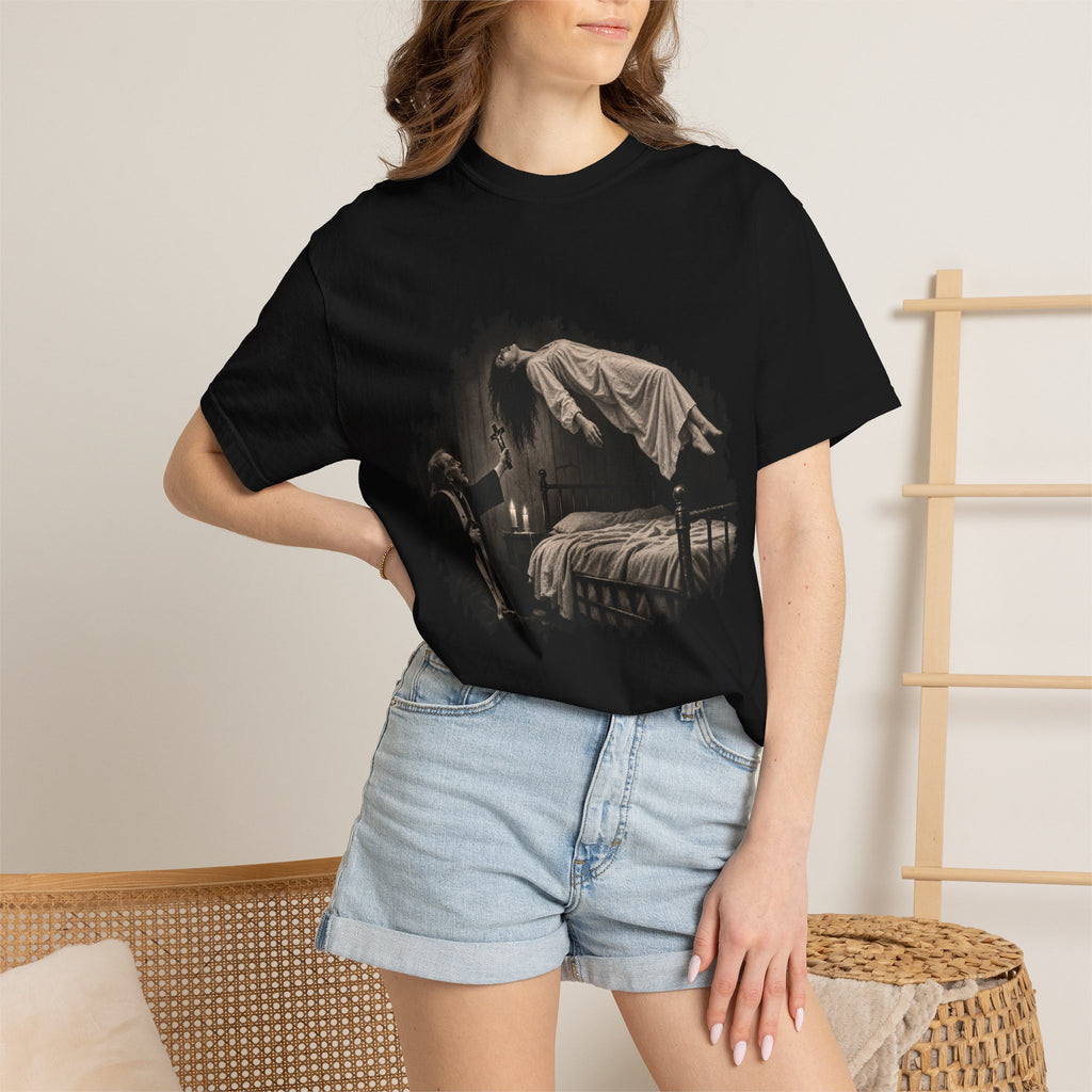 Exorcism Levitation Graphic Tee Printify