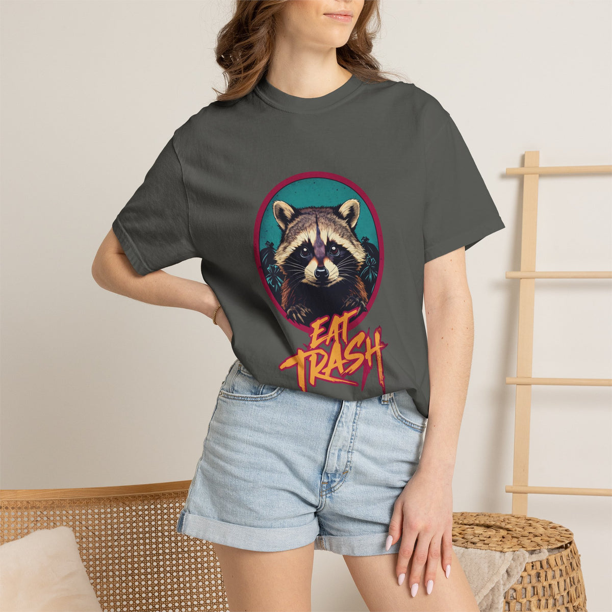 Raccoon 'Eat Trash' Graphic Tee