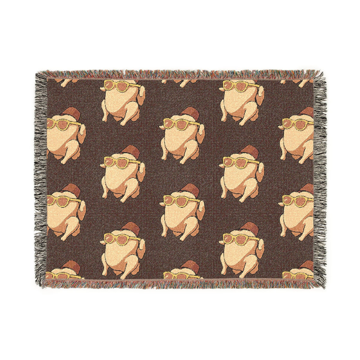FRIENDS Turkey Pattern Woven Blanket Printify