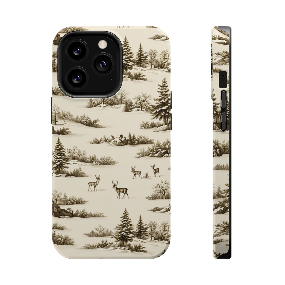 Deer & Pine Woodland Magnetic Phone Case, alternate view
