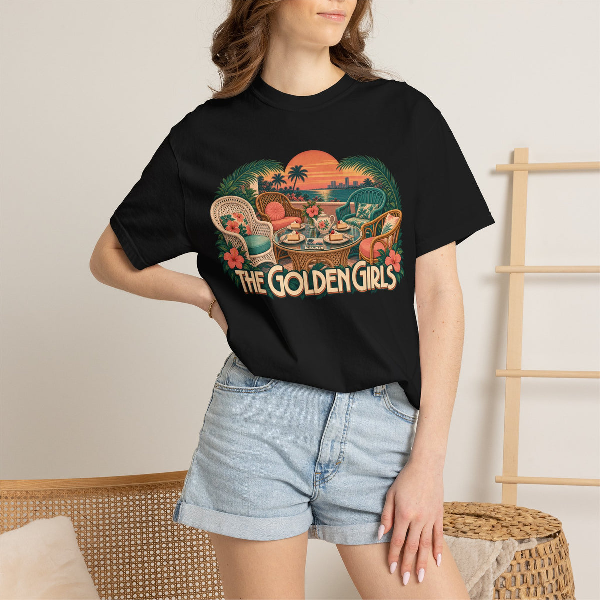 Golden Girls Retro Sunset Tee