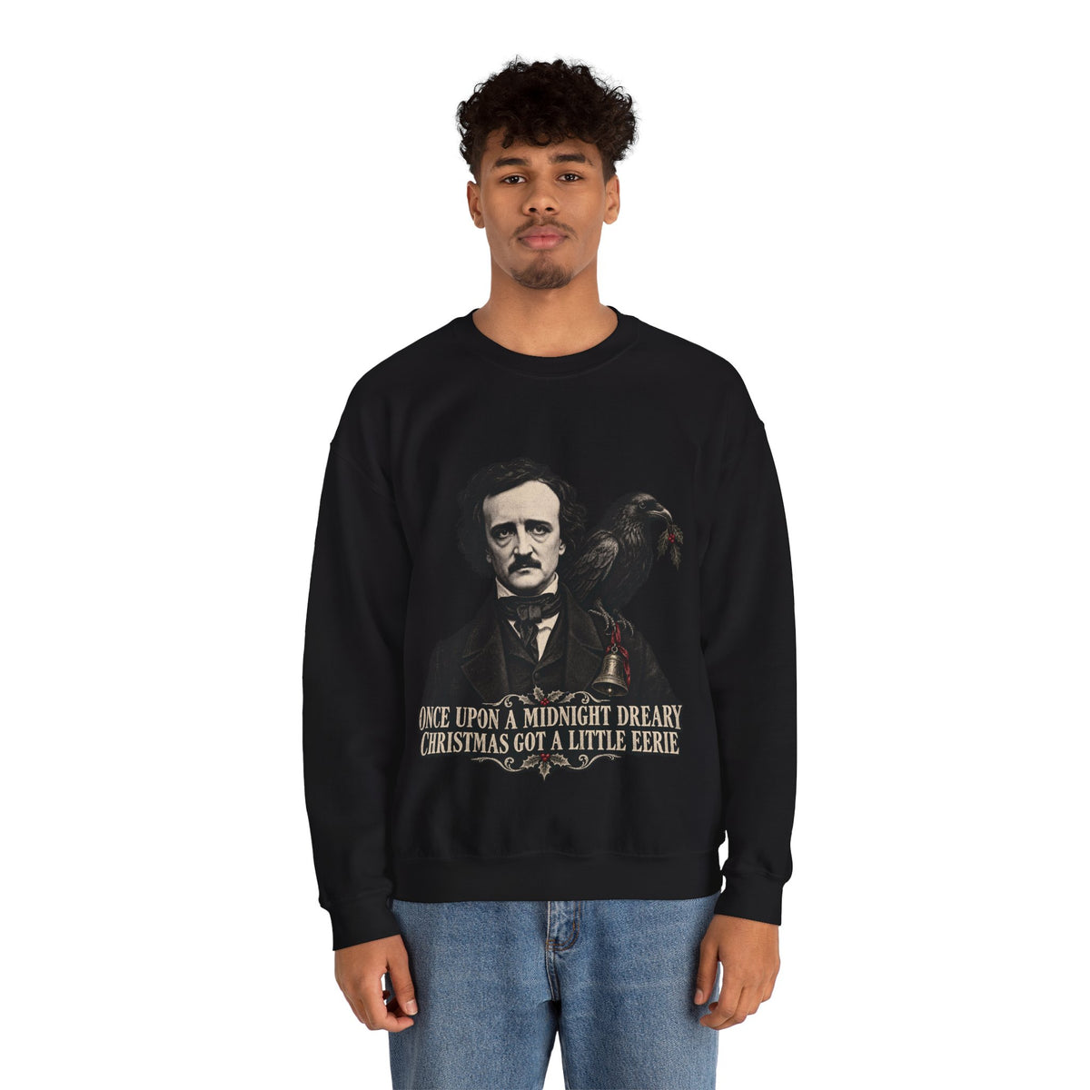 Edgar Allan Poe Christmas Crewneck Sweatshirt