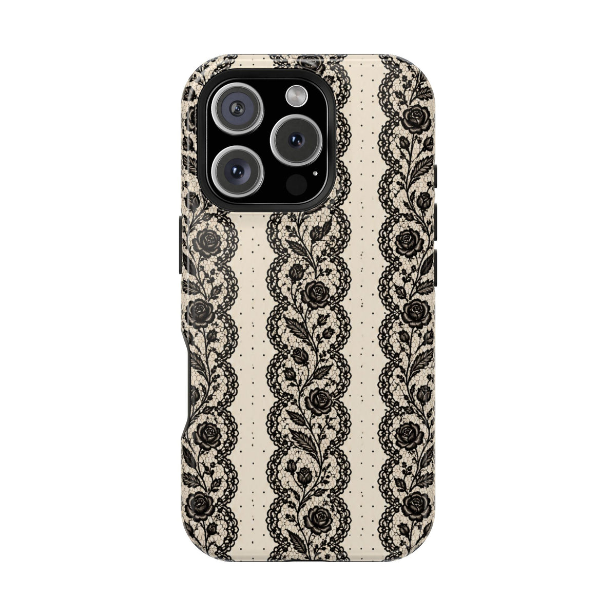 Lace Stripes Magnetic Phone Case, alternate view