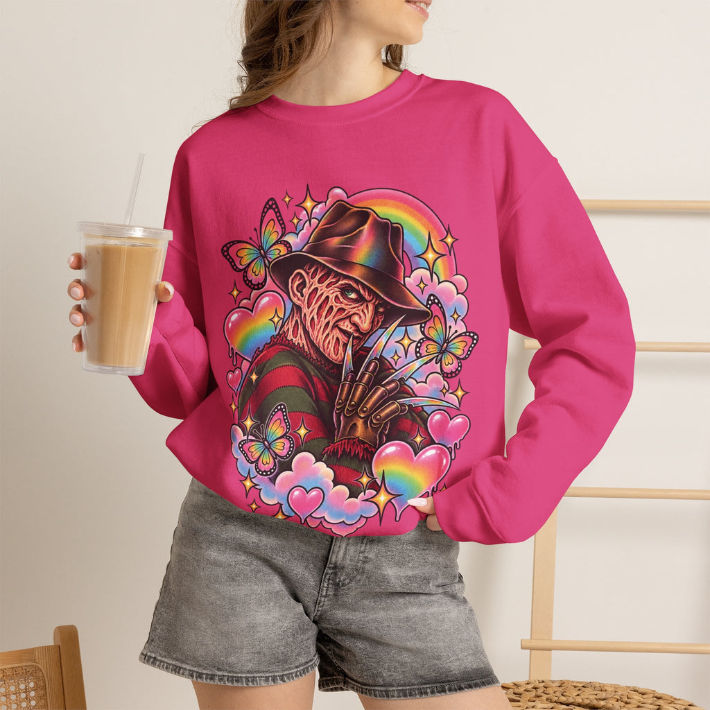 Freddy Krueger Rainbow Crewneck Sweatshirt