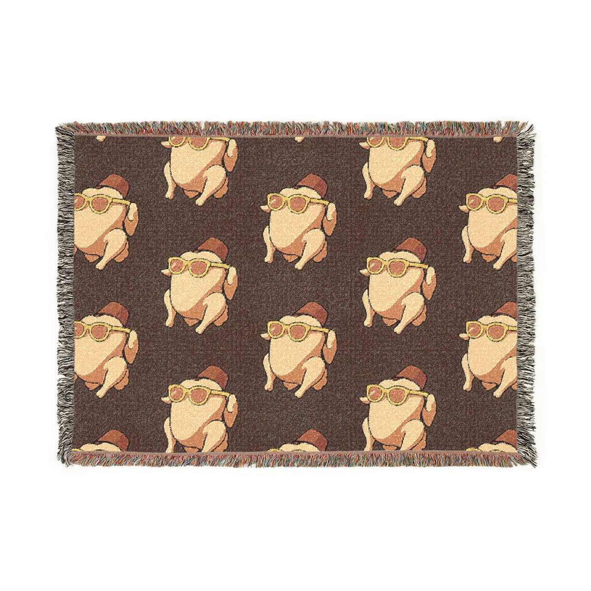 FRIENDS Turkey Pattern Woven Blanket Printify