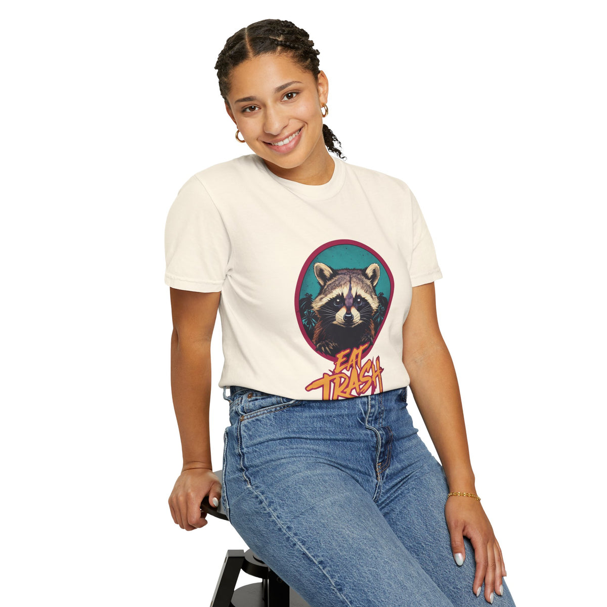 Raccoon 'Eat Trash' Graphic Tee