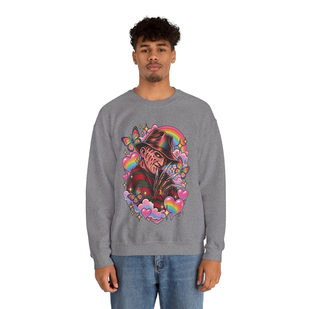 Freddy Krueger Rainbow Crewneck Sweatshirt