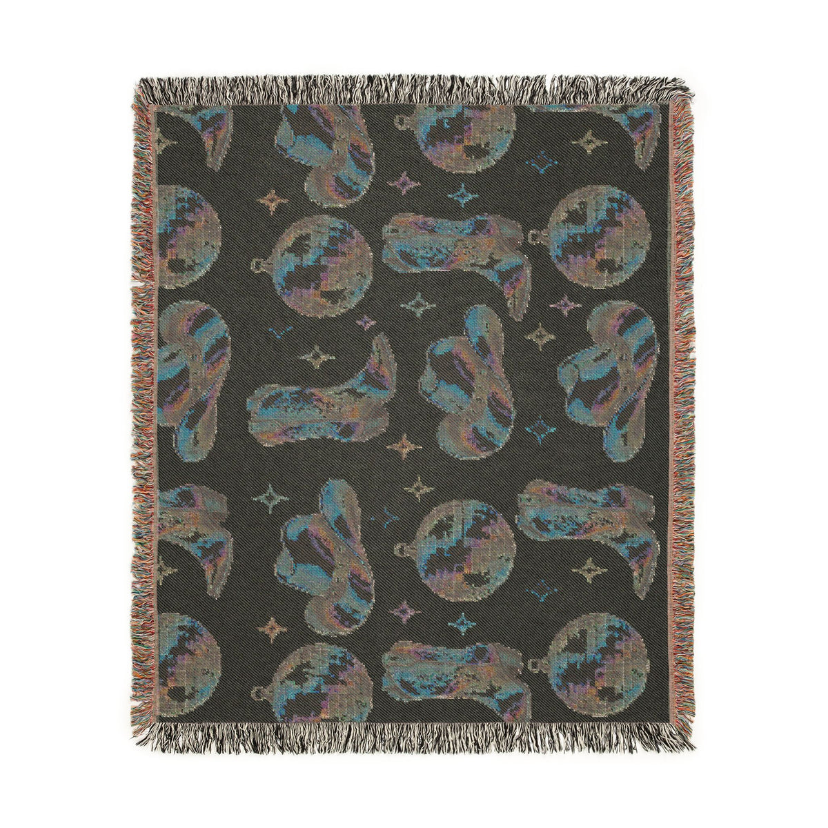 Rainbow Cowboy Woven Blanket